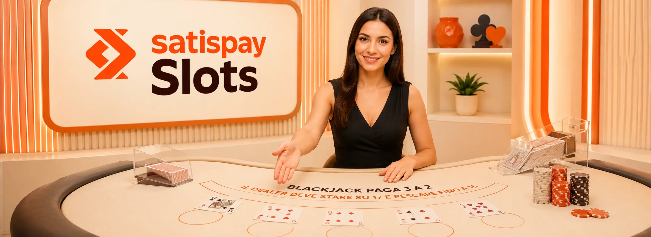 I tavoli dal vivo di Satispay Slots con croupier in italiano